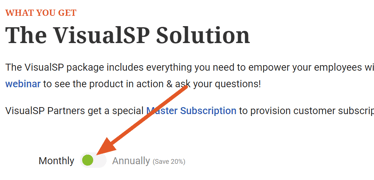 VisualSP Monthly Subscription
